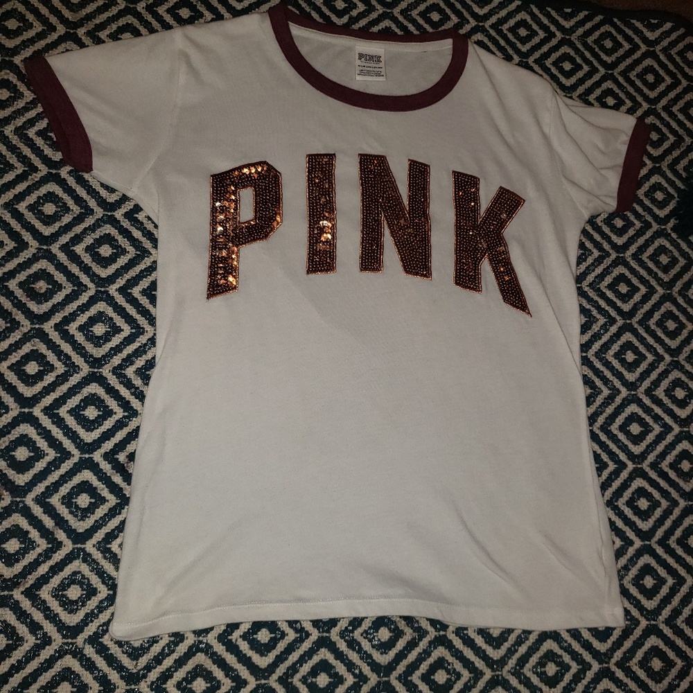 PINK bling ringer tee.